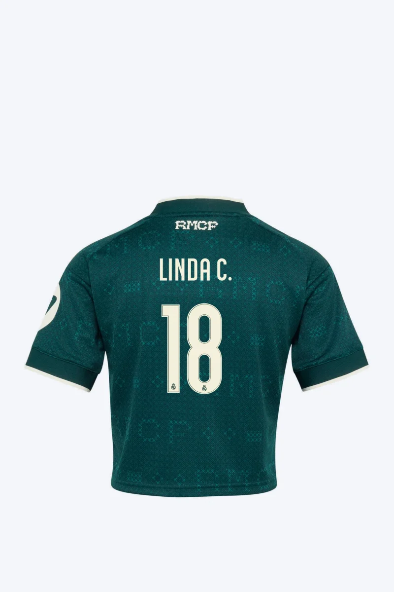 Linda C. 18 Voetbalshirt - Real Madrid 26/27 Uit Cropped
