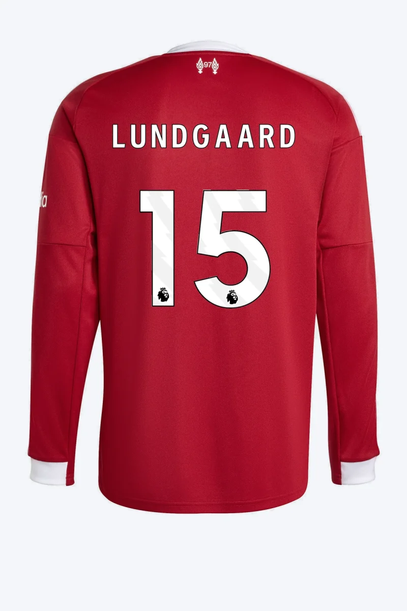 Lundgaard 15 Voetbalshirt - Liverpool FC 25/26 Lange Mouw Thuis