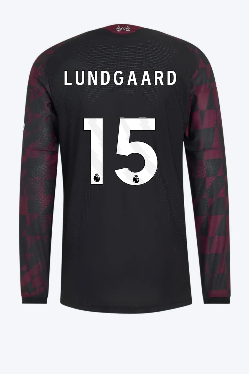 Lundgaard 15 Voetbalshirt - Liverpool FC 26/27 Derde Authentic Longsleeve