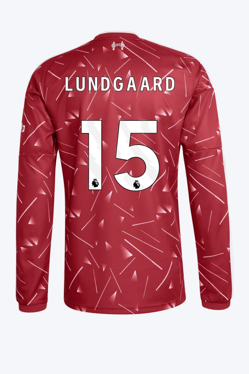 Lundgaard 15 Voetbalshirt - Liverpool FC 26/27 Thuis Lange Mouw