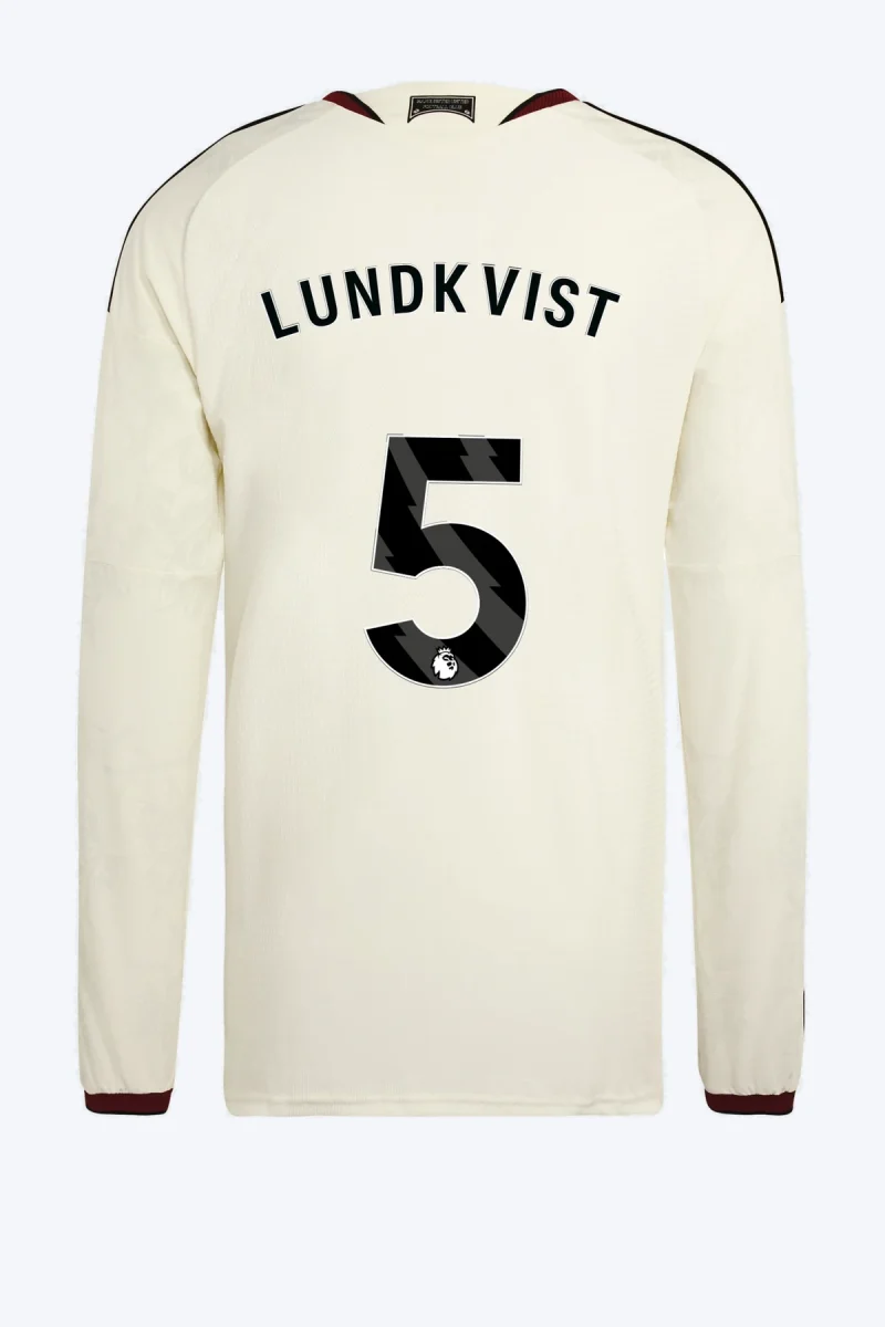 Lundkvist 5 Voetbalshirt - Manchester United 26/27 Derde Authentic Longsleeve
