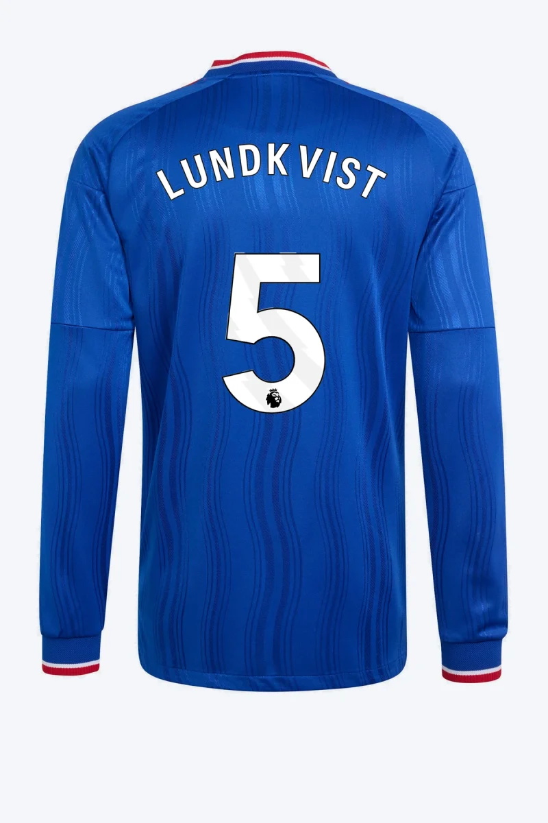 Lundkvist 5 Voetbalshirt - Manchester United 26/27 Uit Authentic Longsleeve