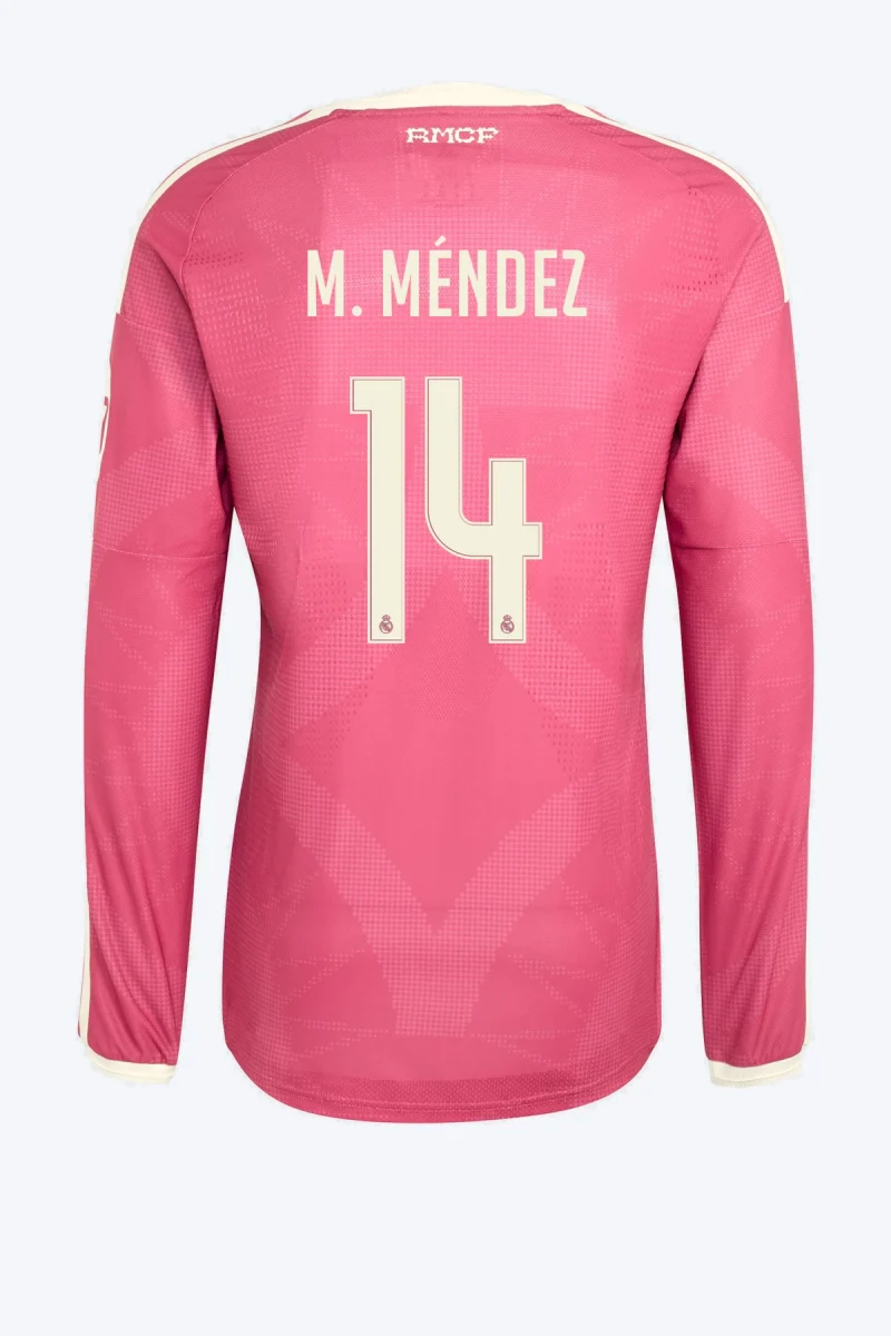 M. Méndez 14 Voetbalshirt - Real Madrid 26/27 Derde Authentic Lange Mouw