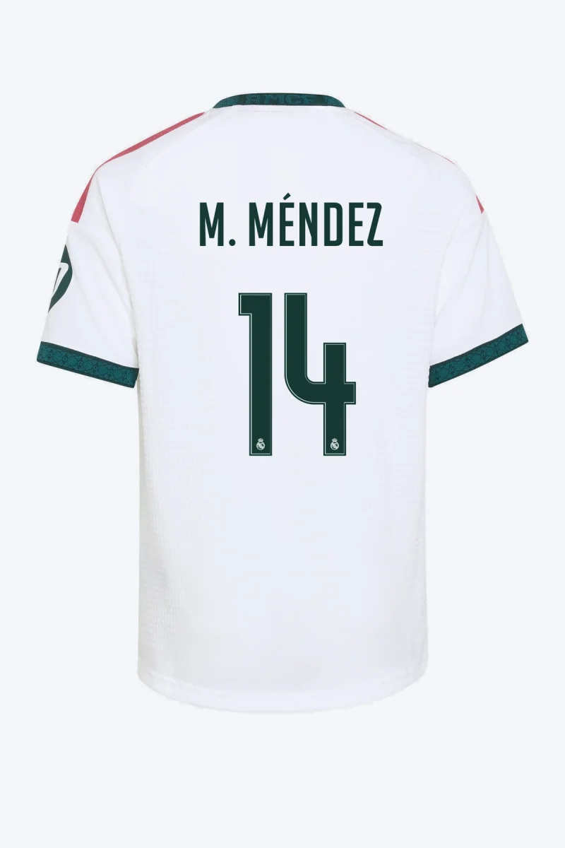 M. Méndez 14 Voetbalshirt - Real Madrid 26/27 Thuis Authentic Kids