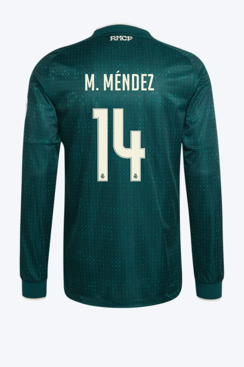 M. Méndez 14 Voetbalshirt - Real Madrid 26/27 Uit Authentic Lange Mouw