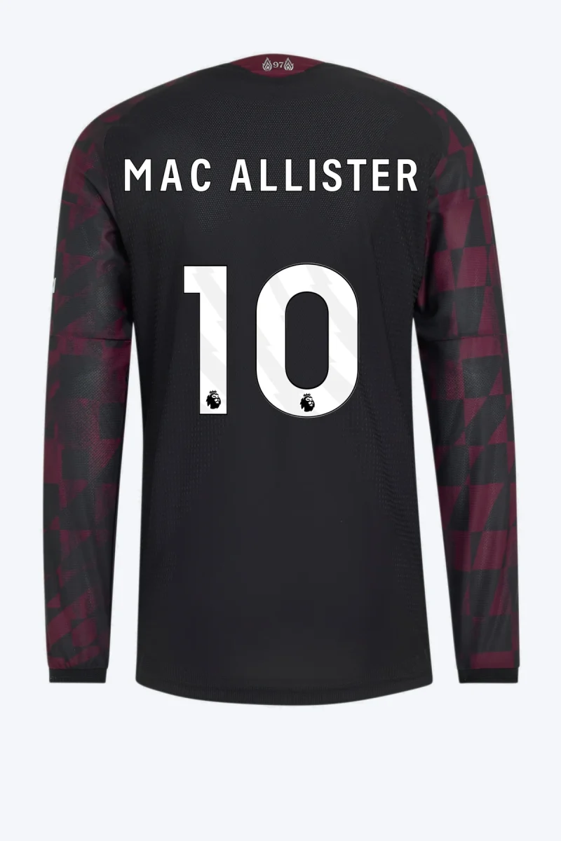 Mac Allister 10 Voetbalshirt - Liverpool FC 26/27 Derde Authentic Longsleeve