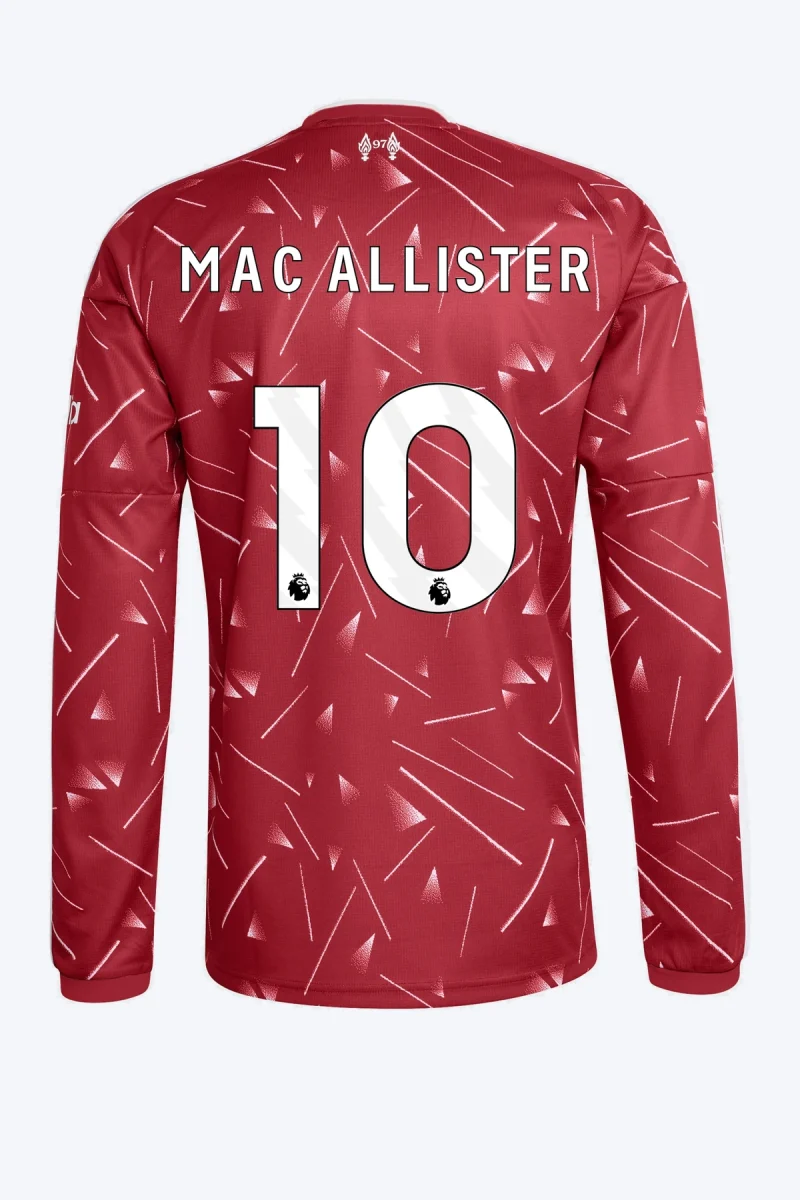 Mac Allister 10 Voetbalshirt - Liverpool FC 26/27 Thuis Lange Mouw