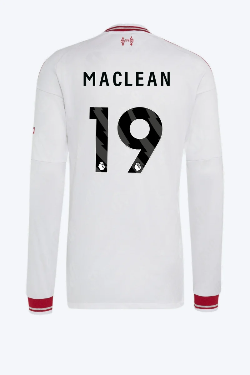 Maclean 19 Voetbalshirt - Liverpool FC 26/27 Uit Authentic Longsleeve