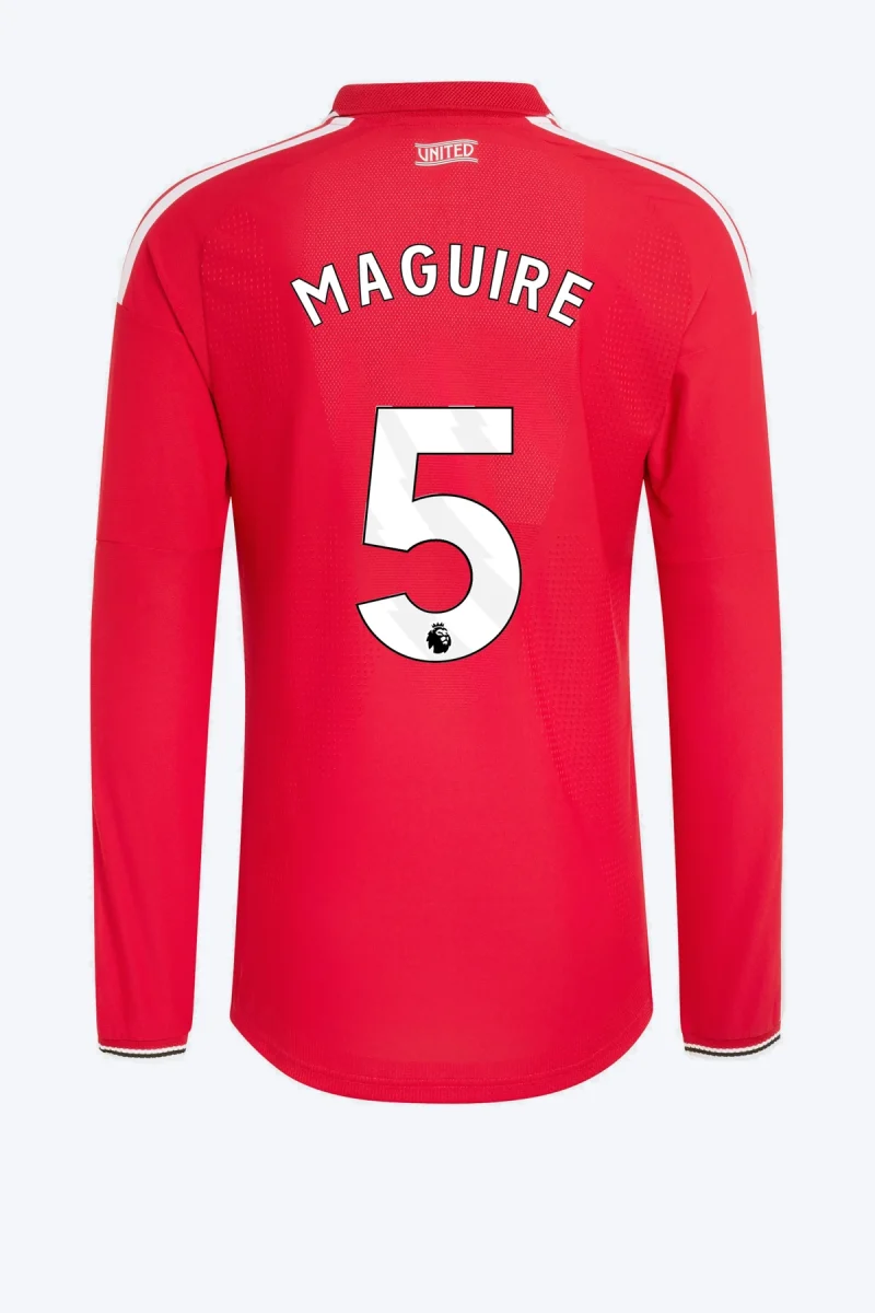 Maguire 5 Voetbalshirt - Manchester United 26/27 Thuis Authentic Lange Mouw