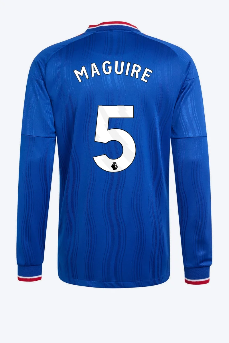 Maguire 5 Voetbalshirt - Manchester United 26/27 Uit Authentic Longsleeve