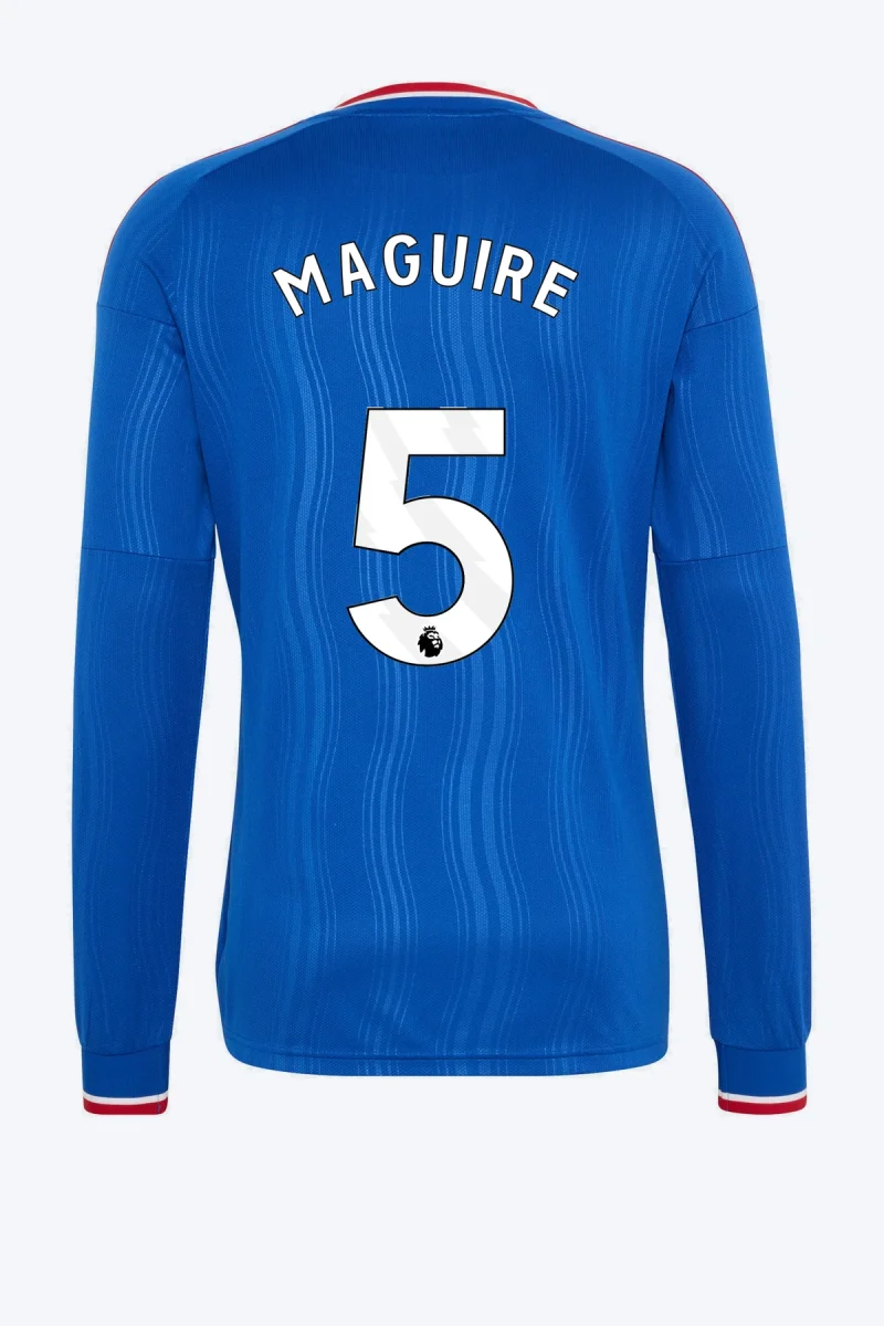 Maguire 5 Voetbalshirt - Manchester United 26/27 Uit Longsleeve