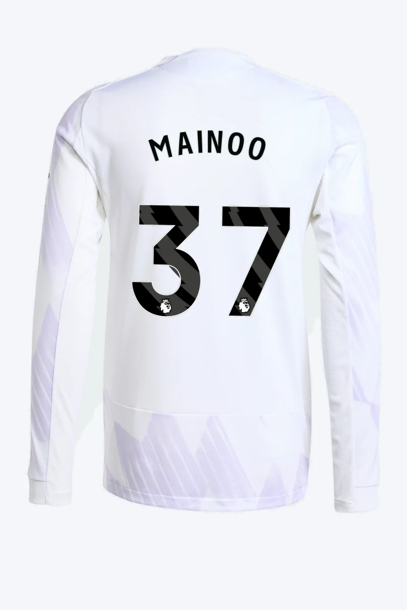 Mainoo 37 Voetbalshirt - Manchester United 25/26 Lange Mouw Uit Authentic