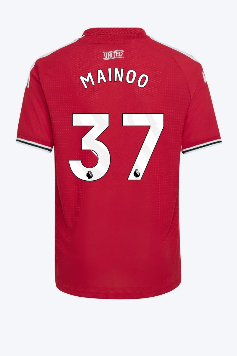 Mainoo 37 Voetbalshirt - Manchester United 26/27 Thuis Authentic Kids