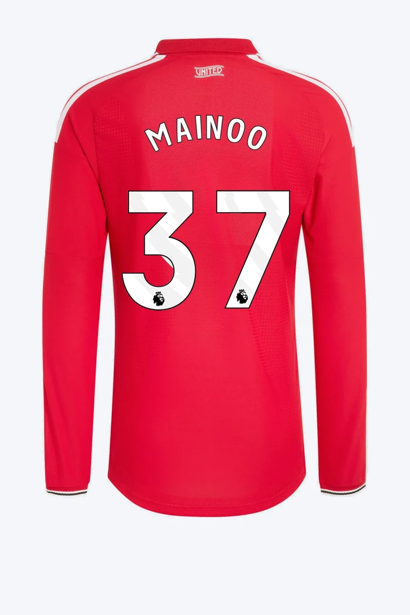 Mainoo 37 Voetbalshirt - Manchester United 26/27 Thuis Authentic Lange Mouw
