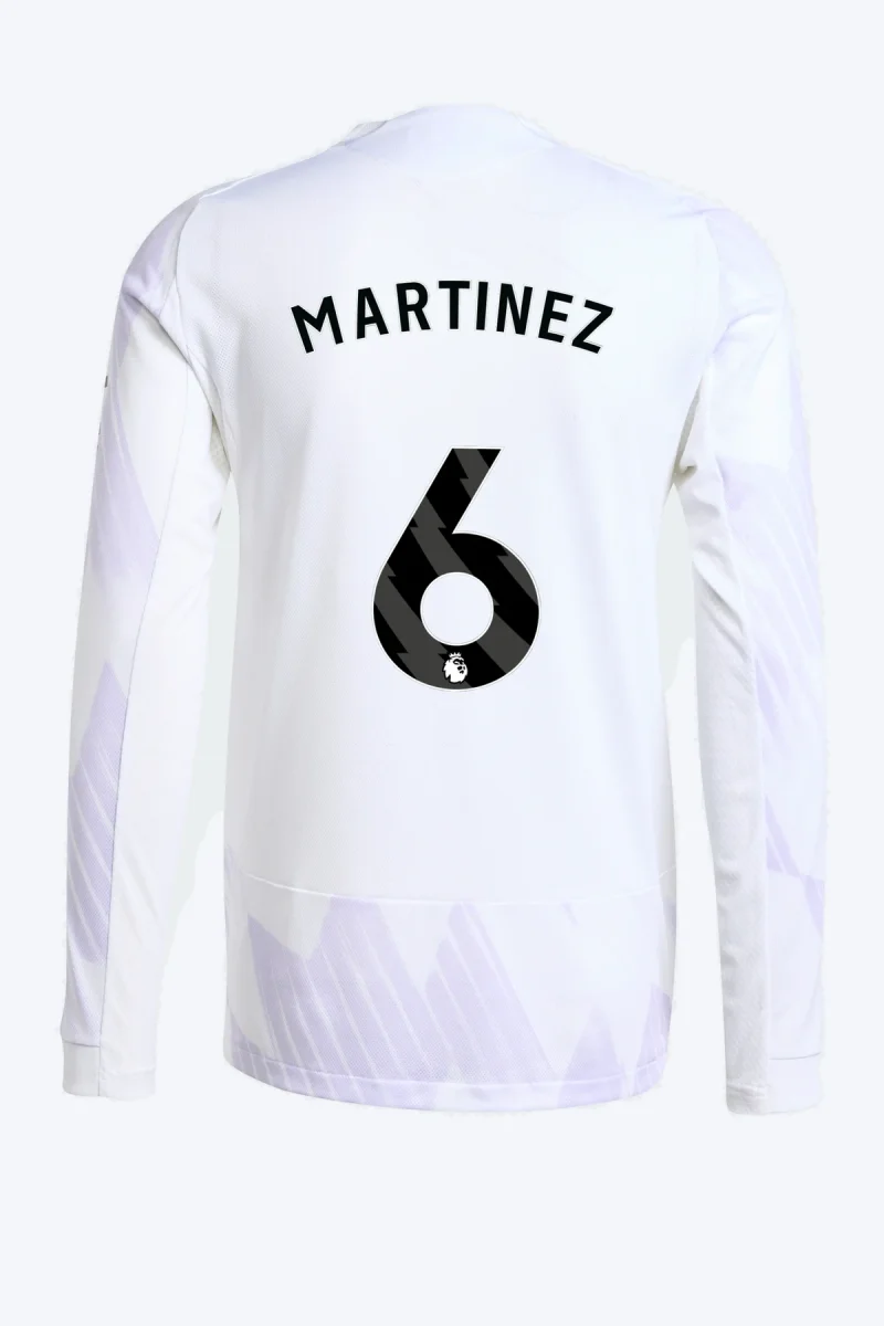 Martinez 6 Voetbalshirt - Manchester United 25/26 Lange Mouw Uit Authentic