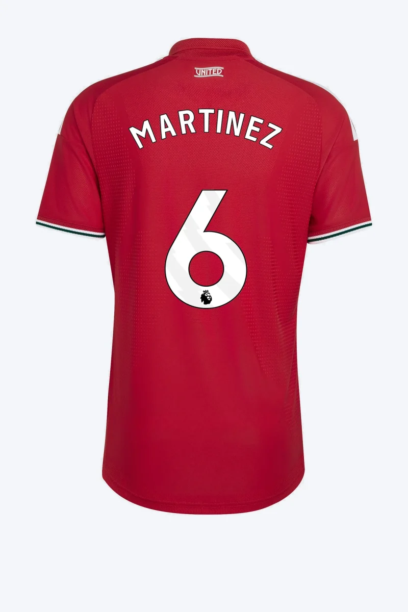 Martinez 6 Voetbalshirt - Manchester United 26/27 Thuis Authentic