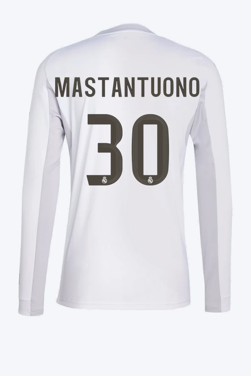 Mastantuono 30 Voetbalshirt - Real Madrid 25/26 Lange Mouw Thuis
