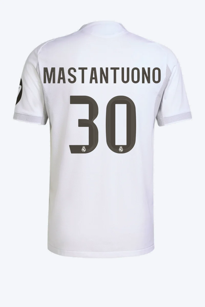 Mastantuono 30 Voetbalshirt - Real Madrid 25/26 Thuis Authentic