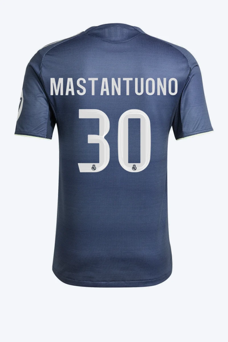 Mastantuono 30 Voetbalshirt - Real Madrid 25/26 Uit Authentic