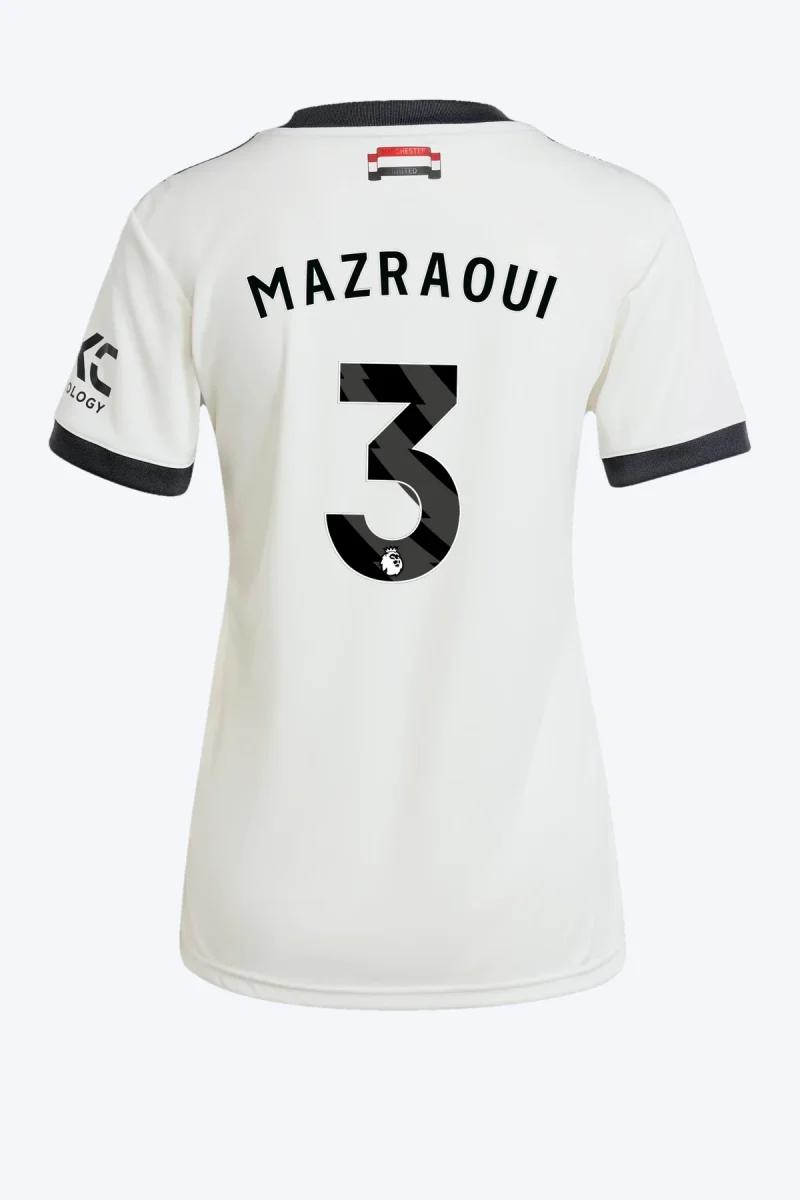 Mazraoui 3 Voetbalshirt - Manchester United 24/25 Derde