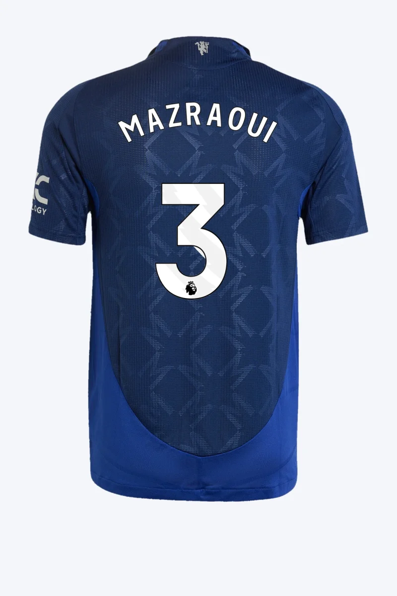Mazraoui 3 Voetbalshirt - Manchester United 24/25 Uit Authentic