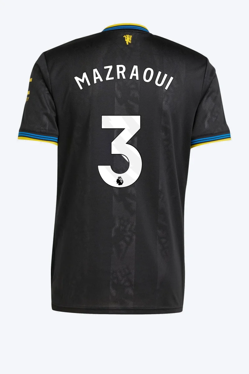 Mazraoui 3 Voetbalshirt - Manchester United 25/26 Derde