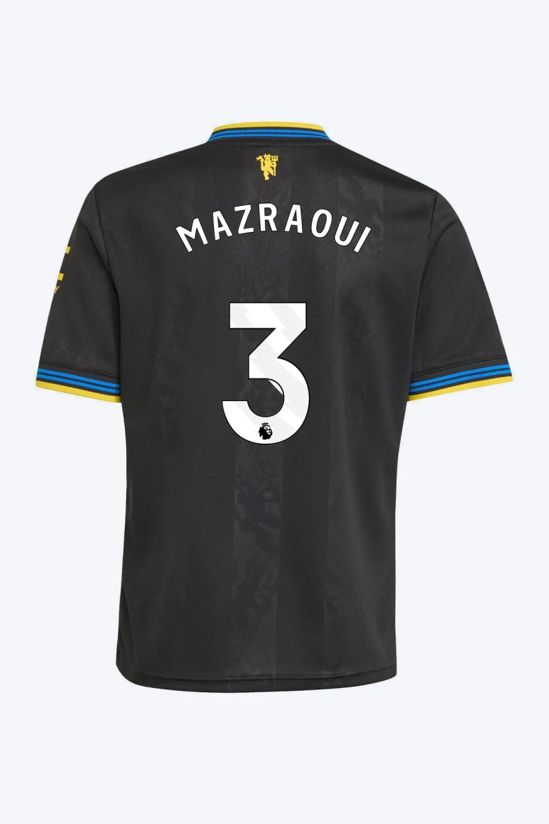 Mazraoui 3 Voetbalshirt - Manchester United 25/26 Derde