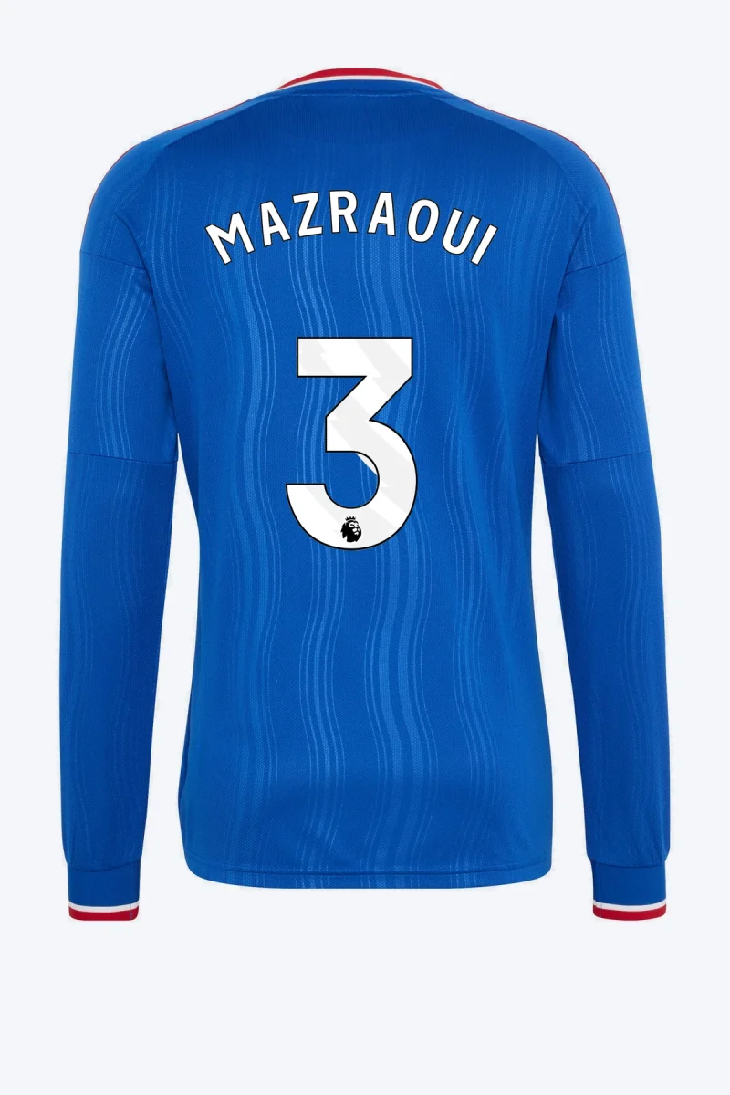 Mazraoui 3 Voetbalshirt - Manchester United 26/27 Uit Longsleeve