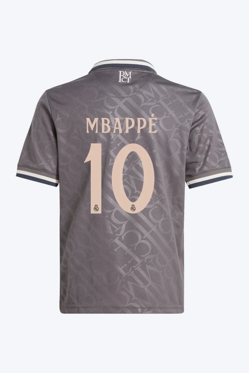 Mbappé 10 Voetbalshirt - Real Madrid 24/25 Derde Kids