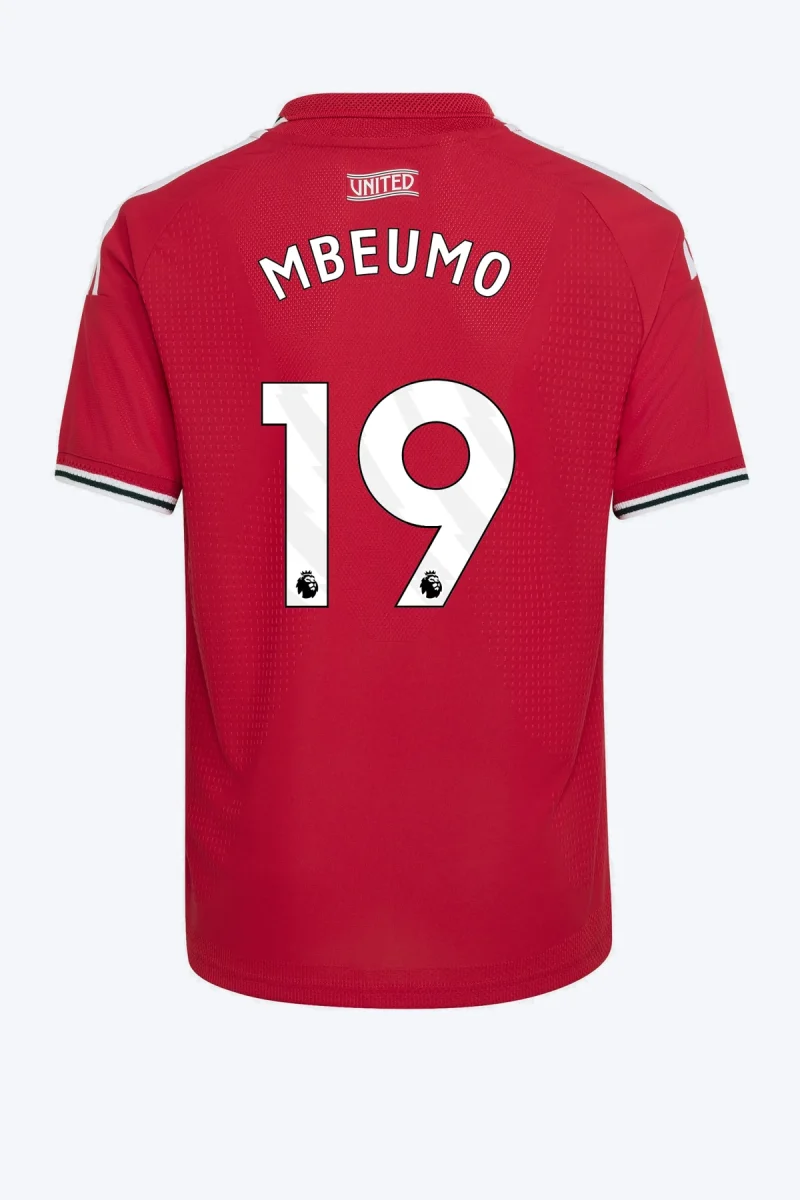 Mbeumo 19 Voetbalshirt - Manchester United 26/27 Thuis Authentic Kids