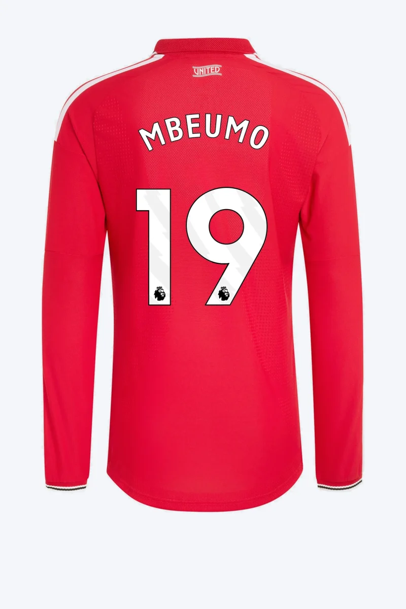 Mbeumo 19 Voetbalshirt - Manchester United 26/27 Thuis Authentic Lange Mouw