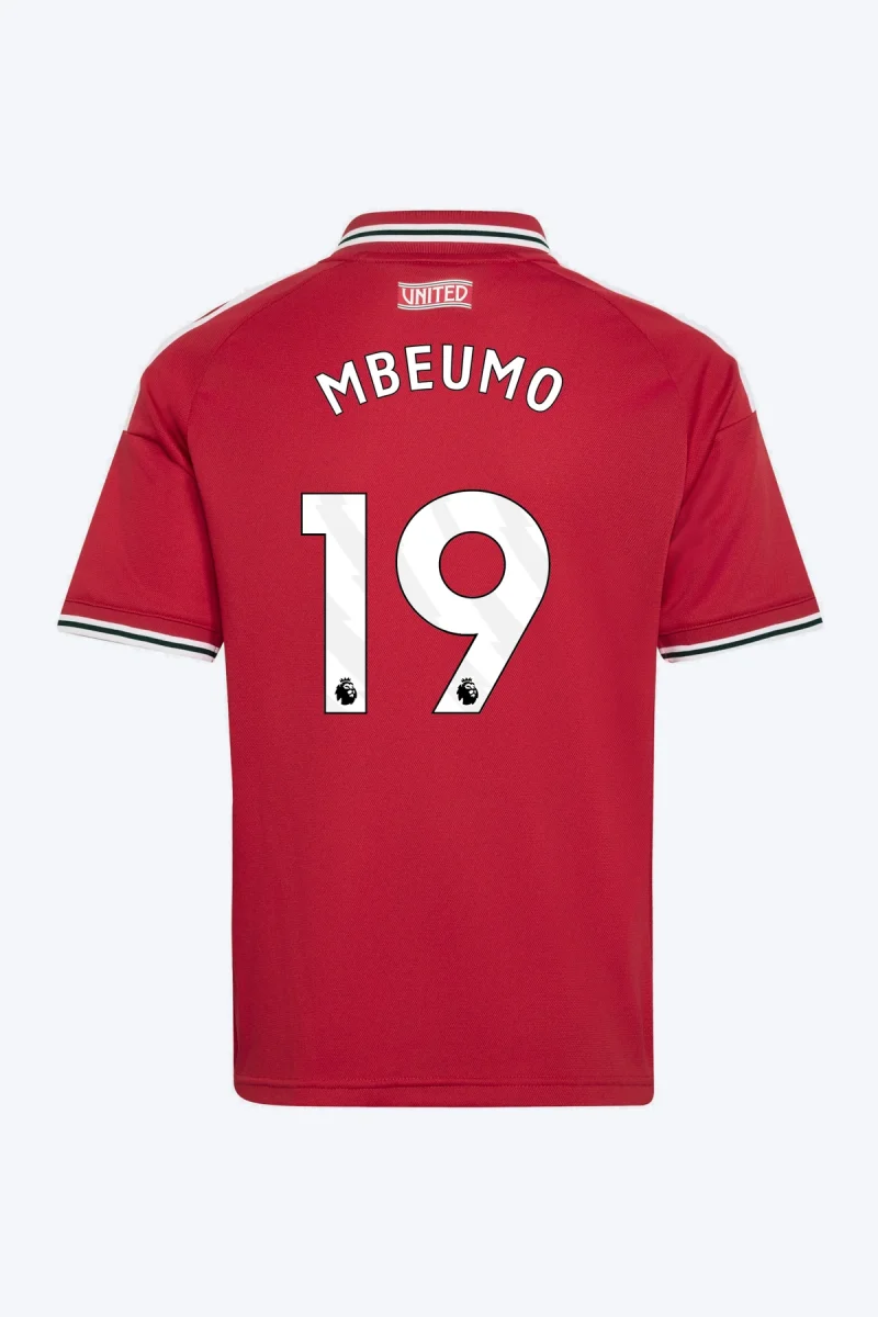 Mbeumo 19 Voetbalshirt - Manchester United 26/27 Thuis Kids