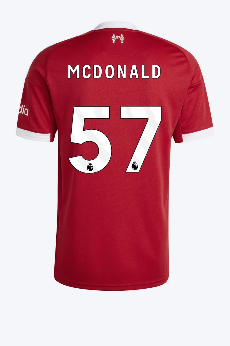 Mcdonald 57 Voetbalshirt - Liverpool FC 25/26 Thuis