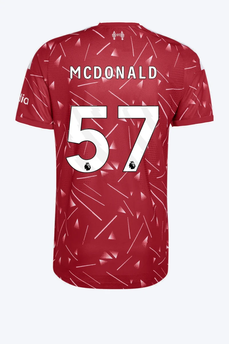 Mcdonald 57 Voetbalshirt - Liverpool FC 26/27 Thuis Authentic