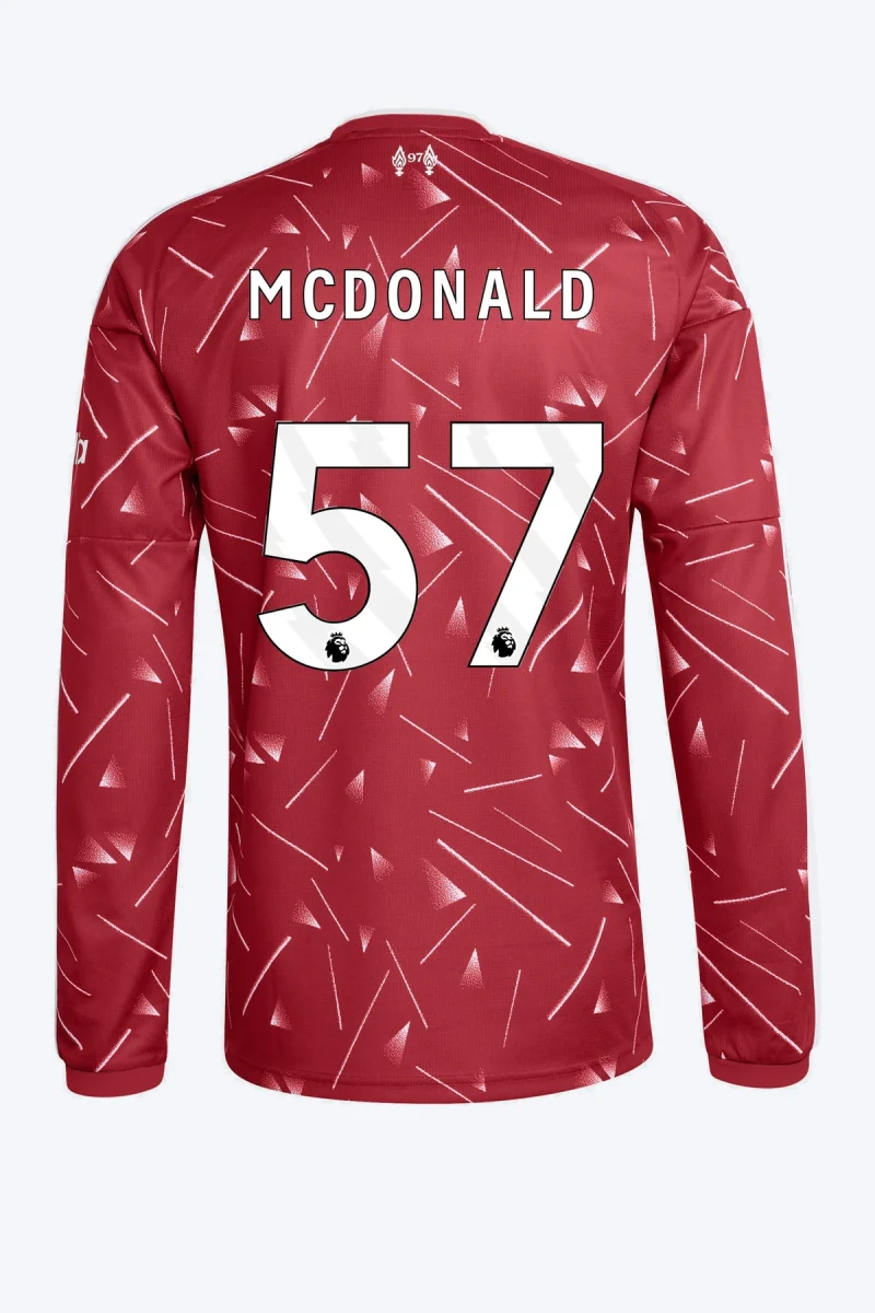 Mcdonald 57 Voetbalshirt - Liverpool FC 26/27 Thuis Lange Mouw