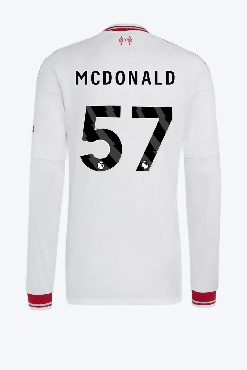 Mcdonald 57 Voetbalshirt - Liverpool FC 26/27 Uit Authentic Longsleeve