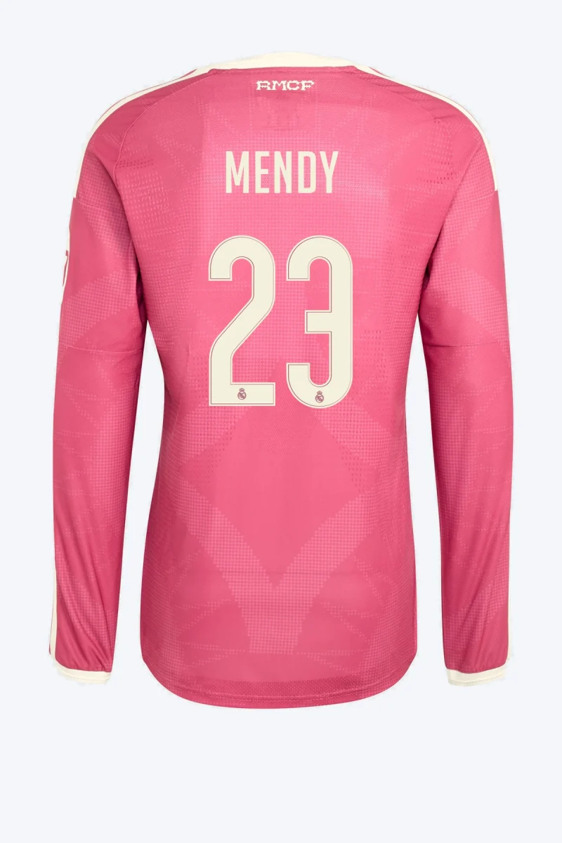Mendy 23 Voetbalshirt - Real Madrid 26/27 Derde Authentic Lange Mouw