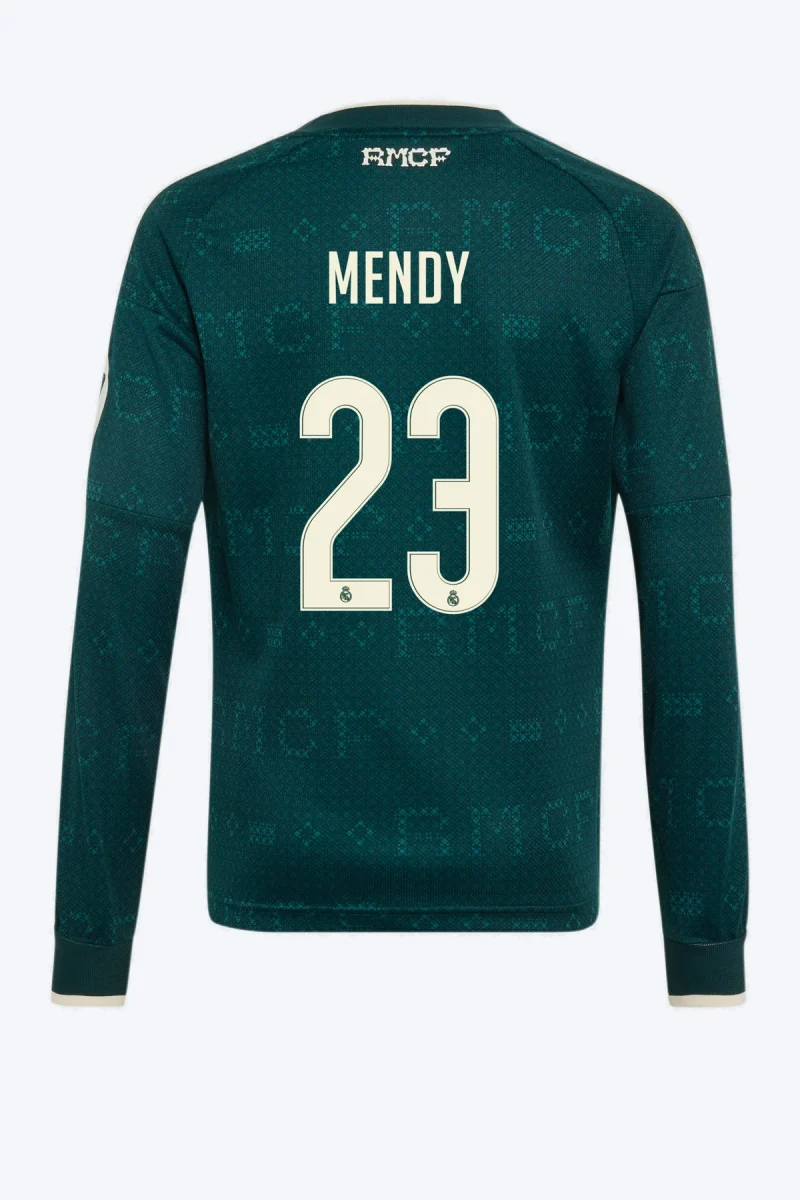 Mendy 23 Voetbalshirt - Real Madrid 26/27 Uit Lange Mouw Kids