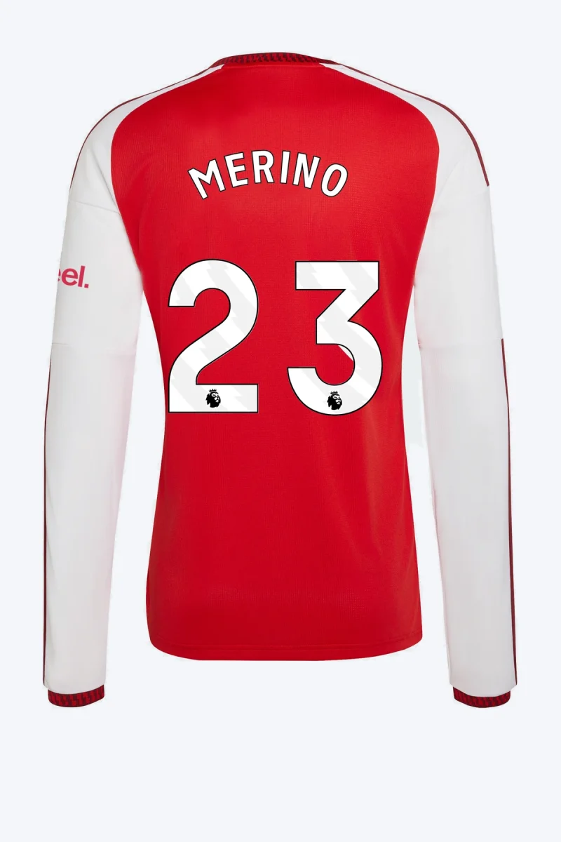 Merino 23 Voetbalshirt - Arsenal FC 26/27 Thuis Lange Mouw