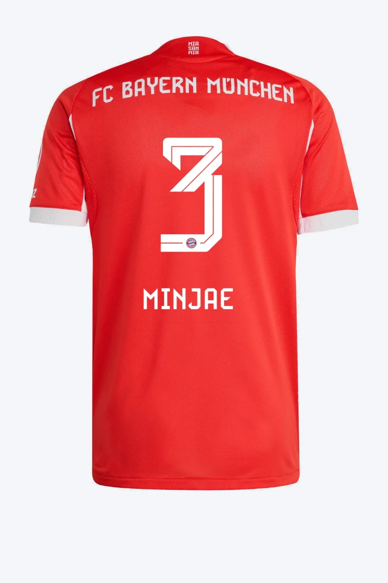 Minjae 3 Voetbalshirt - FC Bayern 25/26 Thuis Authentic