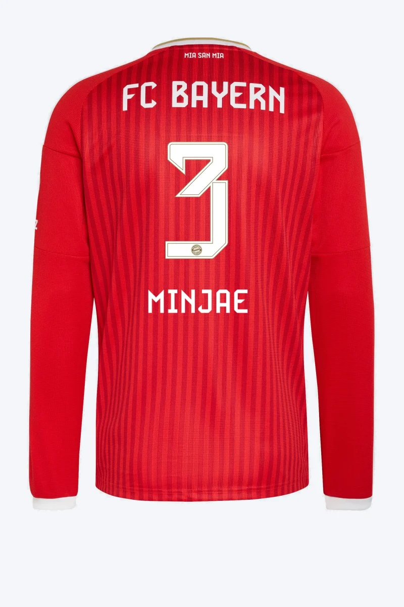 Minjae 3 Voetbalshirt - FC Bayern 26/27 Thuis Lange Mouw