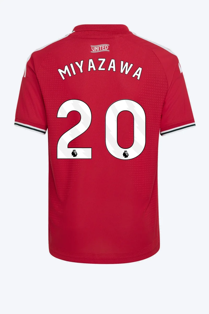 Miyazawa 20 Voetbalshirt - Manchester United 26/27 Thuis Authentic Kids