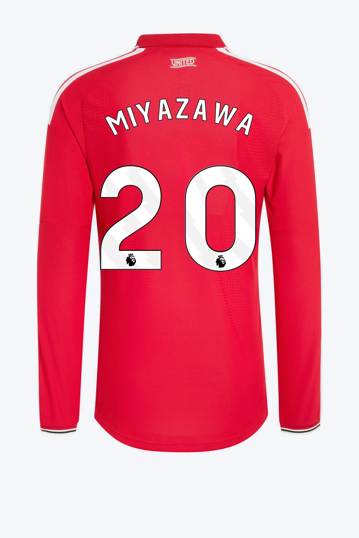 Miyazawa 20 Voetbalshirt - Manchester United 26/27 Thuis Authentic Lange Mouw