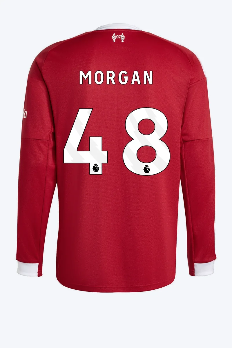Morgan 48 Voetbalshirt - Liverpool FC 25/26 Lange Mouw Thuis