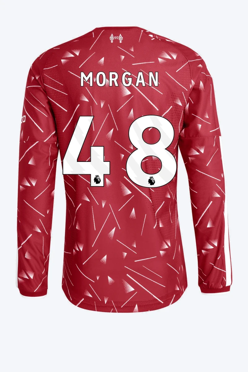 Morgan 48 Voetbalshirt - Liverpool FC 26/27 Thuis Authentic Lange Mouw