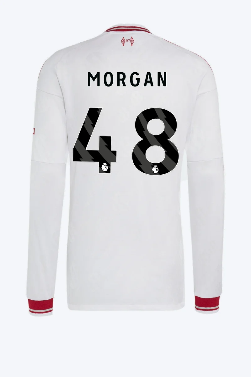 Morgan 48 Voetbalshirt - Liverpool FC 26/27 Uit Authentic Longsleeve