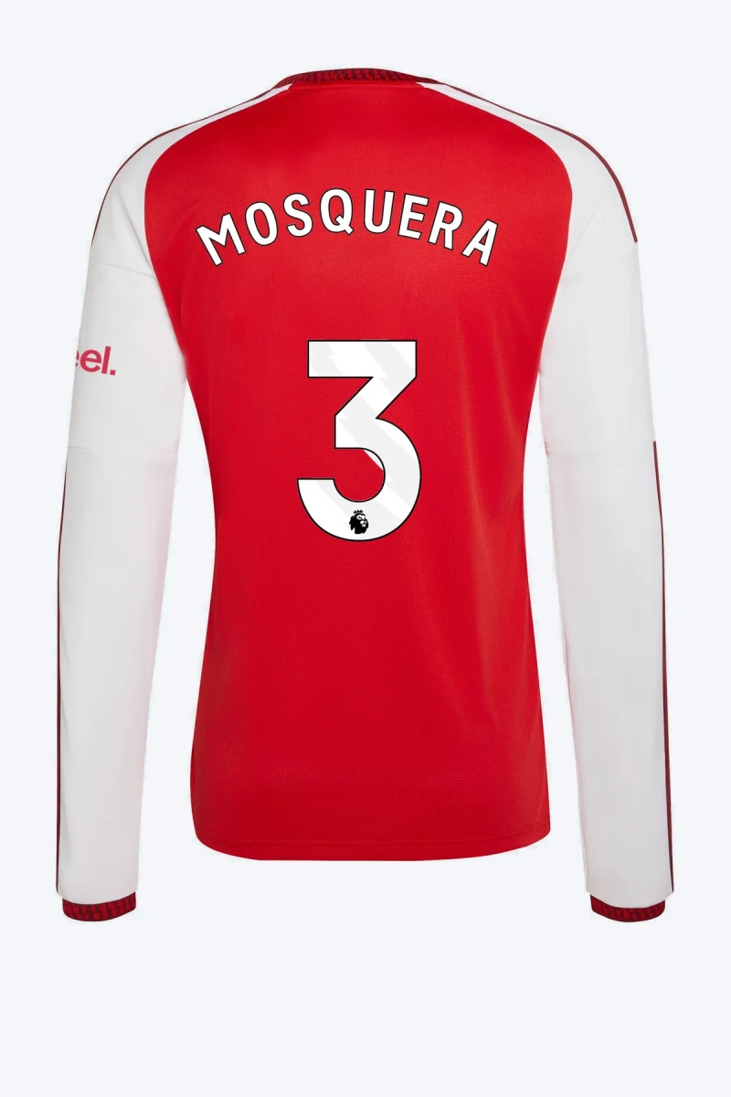 Mosquera 3 Voetbalshirt - Arsenal FC 26/27 Thuis Lange Mouw