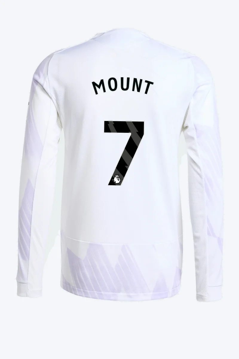 Mount 7 Voetbalshirt - Manchester United 25/26 Lange Mouw Uit Authentic