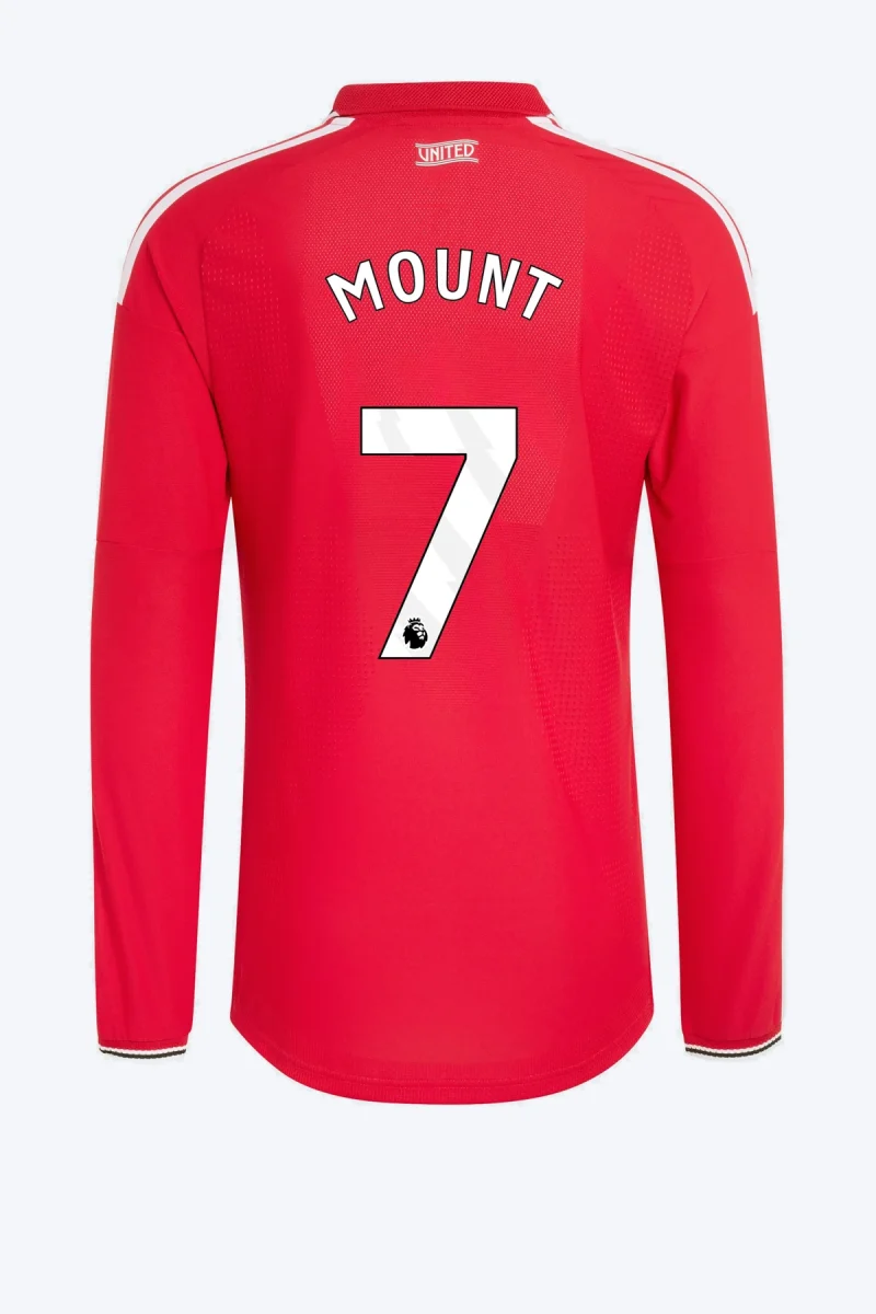 Mount 7 Voetbalshirt - Manchester United 26/27 Thuis Authentic Lange Mouw