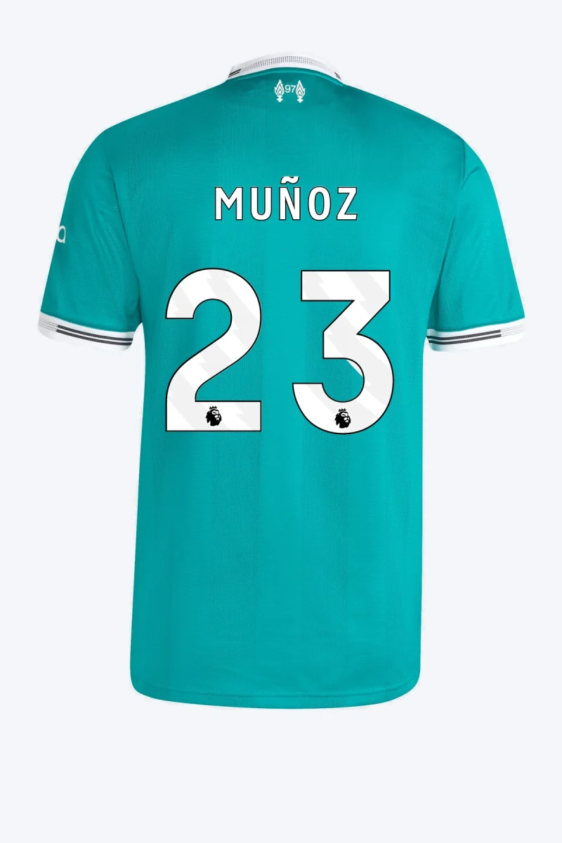 Muñoz 23 Voetbalshirt - Liverpool FC 25/26 Derde Authentic